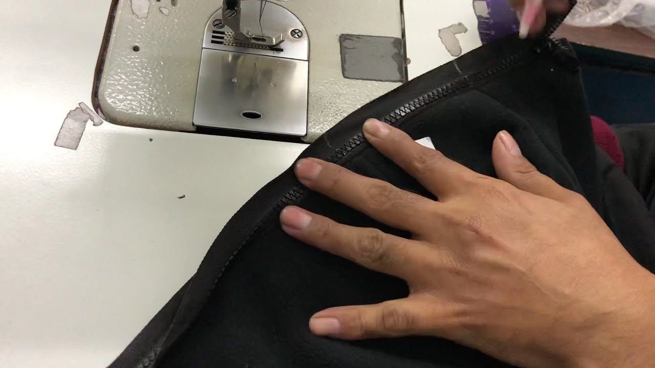 Cómo colocar cierre a chaqueta de polar confección Quispe