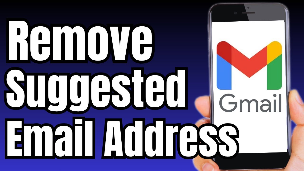 Как удалить предлагаемые адреса электронной почты в Gmail