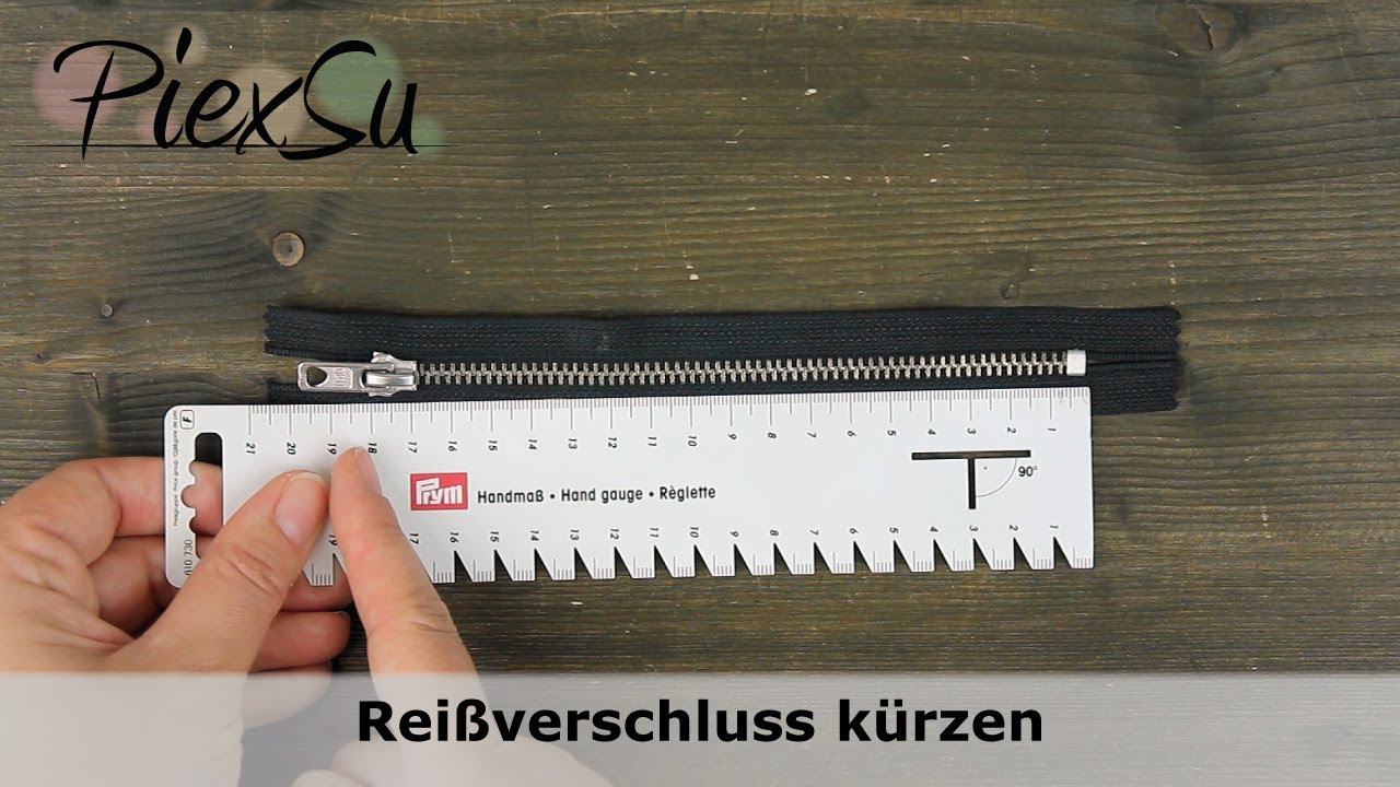Nähanleitung - Reißverschluss kürzen | PiexSu