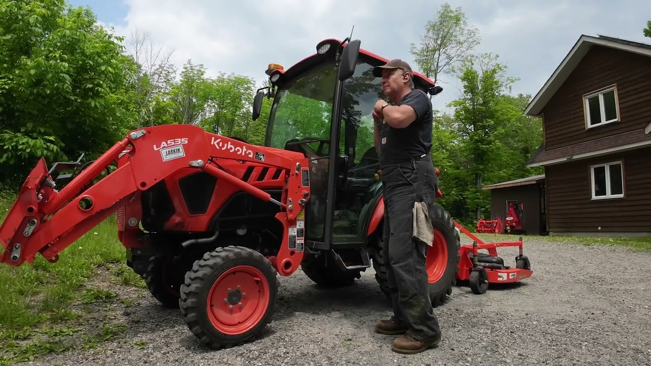 691 Mowing and Trimming. Kubota LX2610 Tractor. LandPride FDR1660 Finish Mower. STIHL Trimmer.   4K