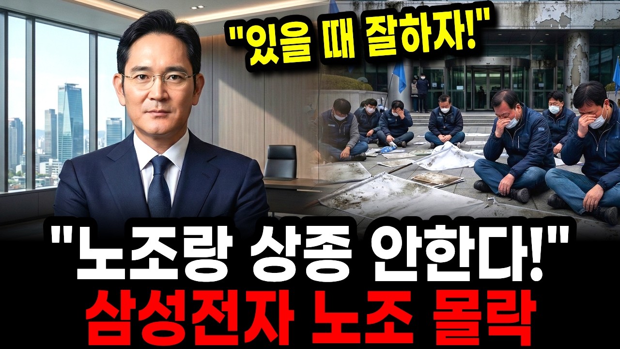 노조와 상종 안한다! 삼성전자 노조의 최후가 정해진 이유!