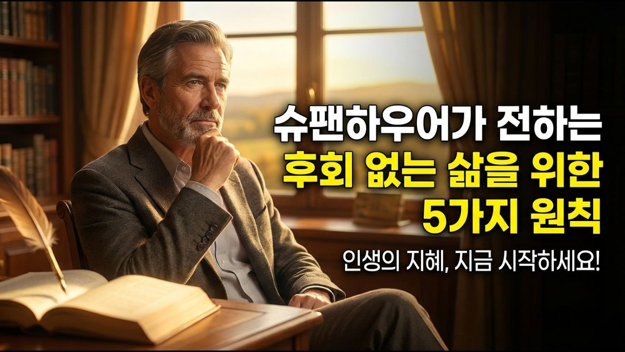 쇼펜하우어의 후회 없는 삶을 위한 5가지 철학적 원칙