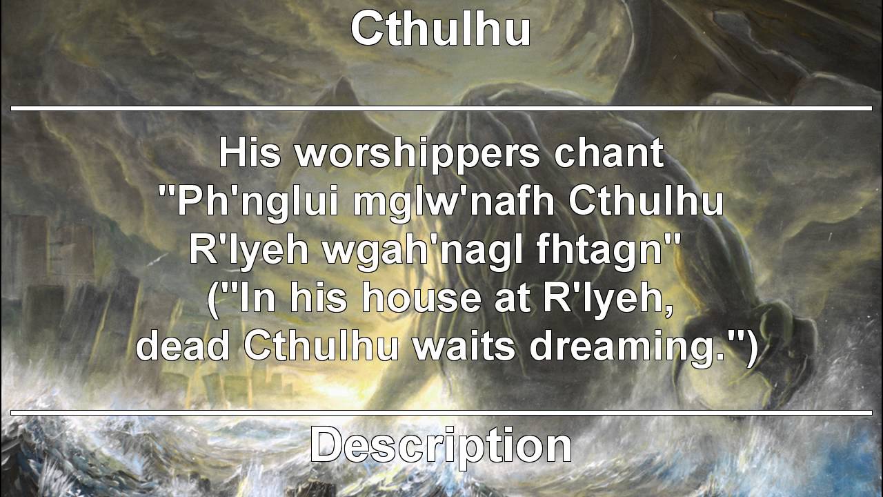 Real Life Myths - Cthulhu