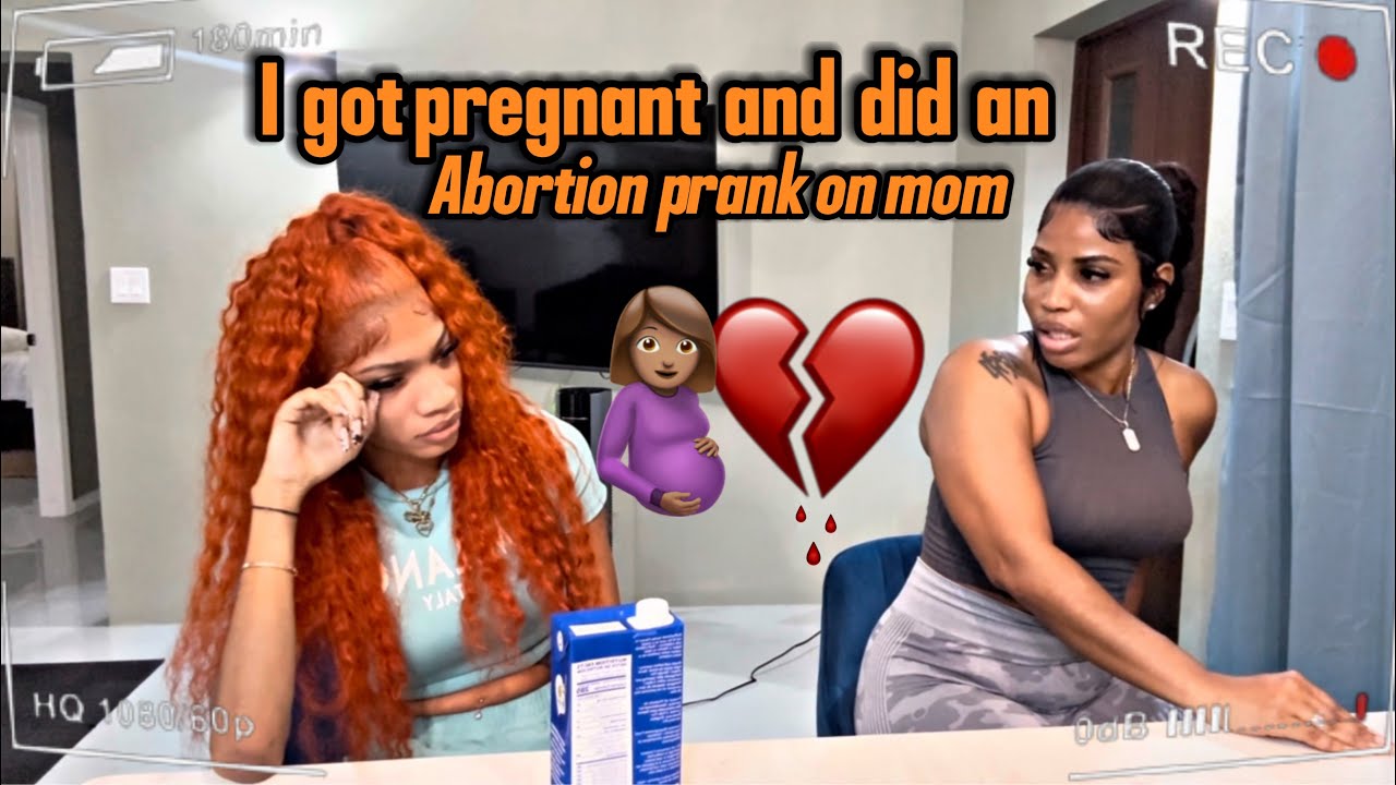 I  GOT PREGNANT AND DID AN ABORTION PRANK ON   MY MOM 🤰💔
