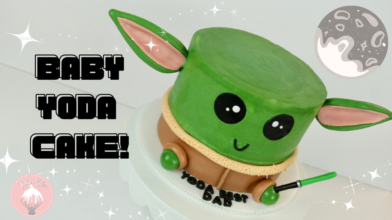 Easy Baby Yoda Cake | Thalias Cake | Beginner Cake Tutorial | Star Wars Cake