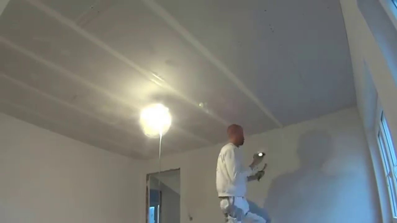 Afwerken van een verlaagd plafond! #meesterstukadoor