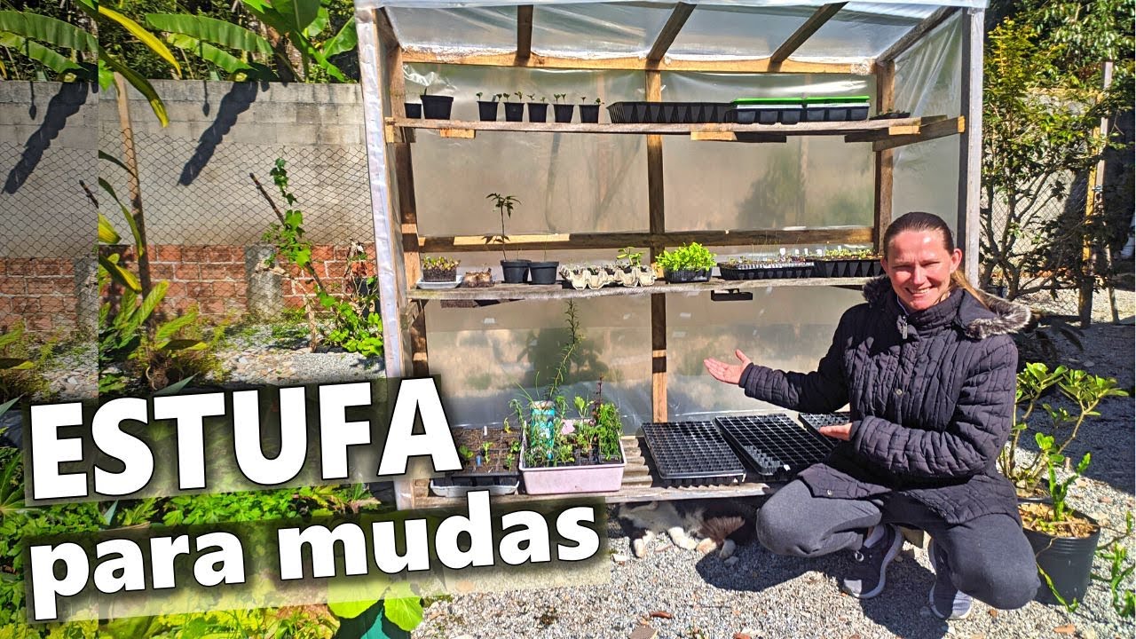 Estufa para Mudas  de Hortaliças l Pequena e Portátil l Produza as Mudas para Horta mais Rápido