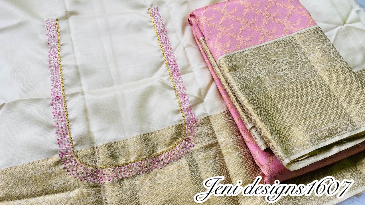 Вышивка бисером в стиле аари на воротнике 📲7200136177 