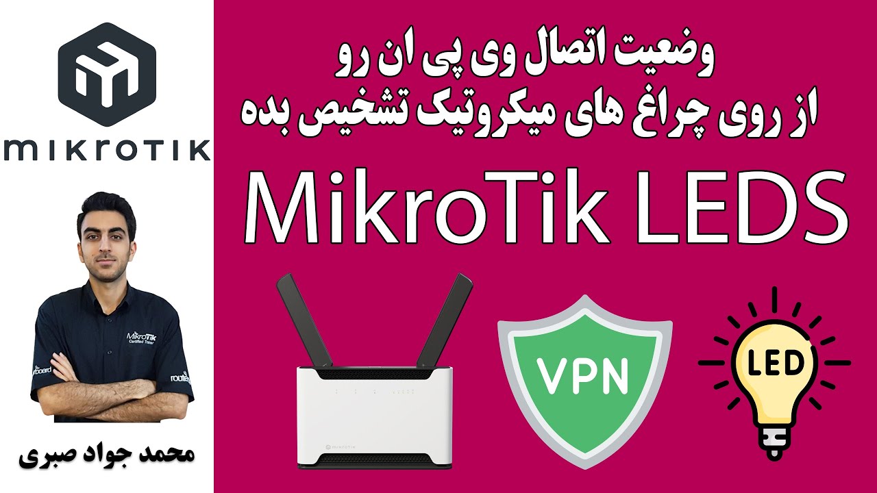 وضعیت اتصال وی پی ان رو از روی چراغ های میکروتیک تشخیص بده - MikroTik LEDs Configuration
