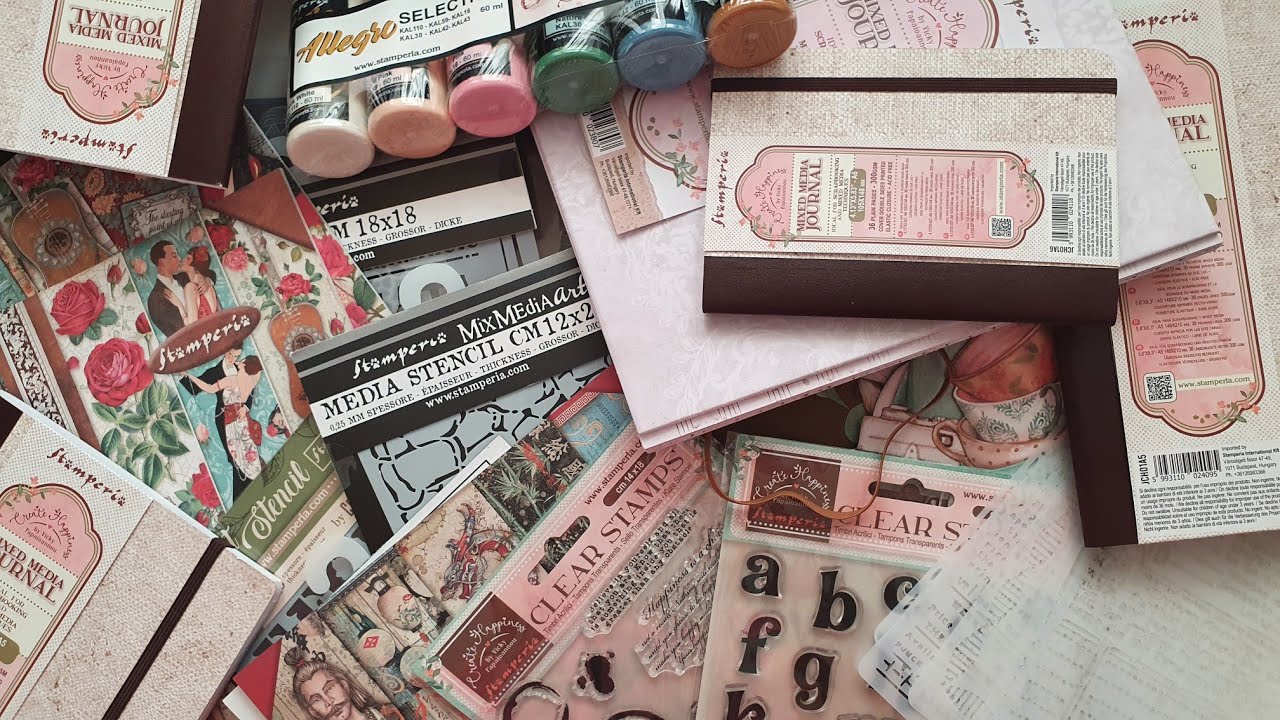 Unboxing/Flip through @Stamperiainternational Create Happiness by @vickyp , Desire and much more!!