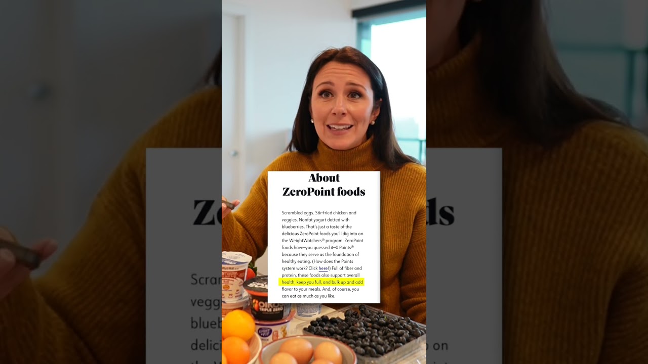 Проблема с системой баллов Weight Watchers...