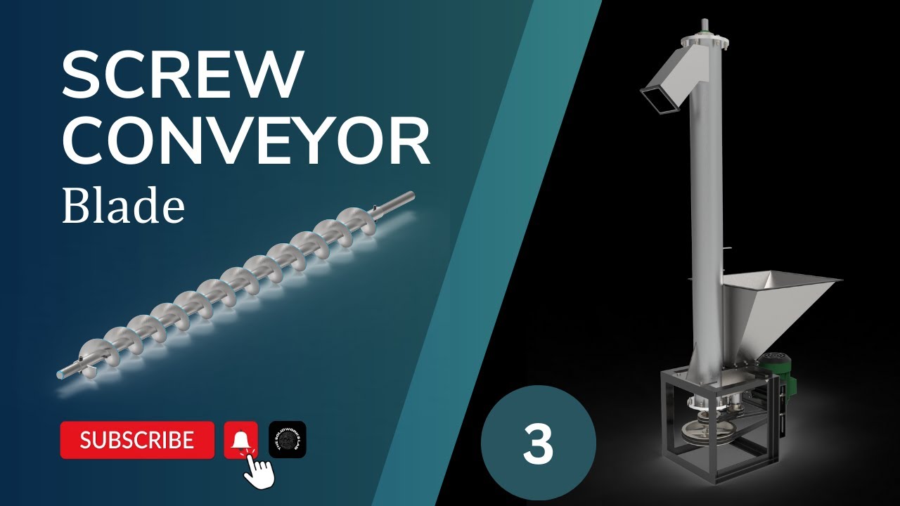 Blade of Screw Conveyor | SolidWorks 3D Modeling & Assembly Tutorial