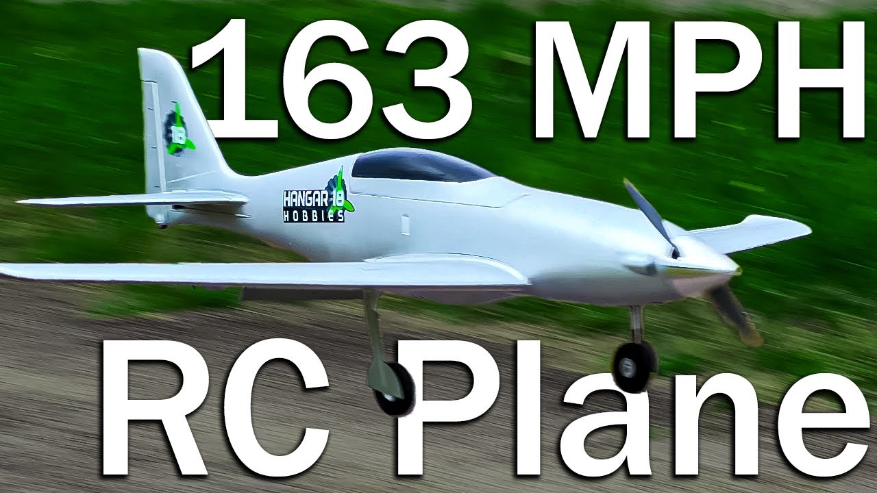 CRAZY FAST 163 MPH RC Plane (E-flite V1200 Hangar 18 Hobbies Remaiden)