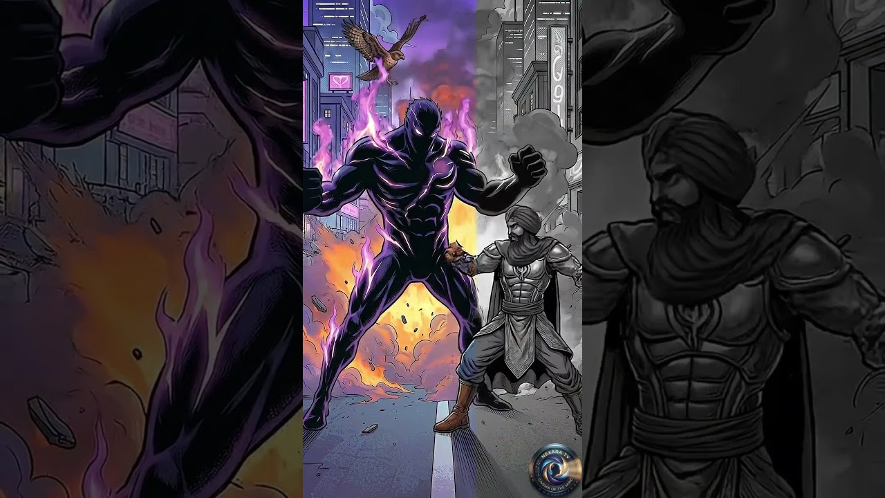 Whoa, the Super Singh is in a major showdown with this mysterious Unknown character!