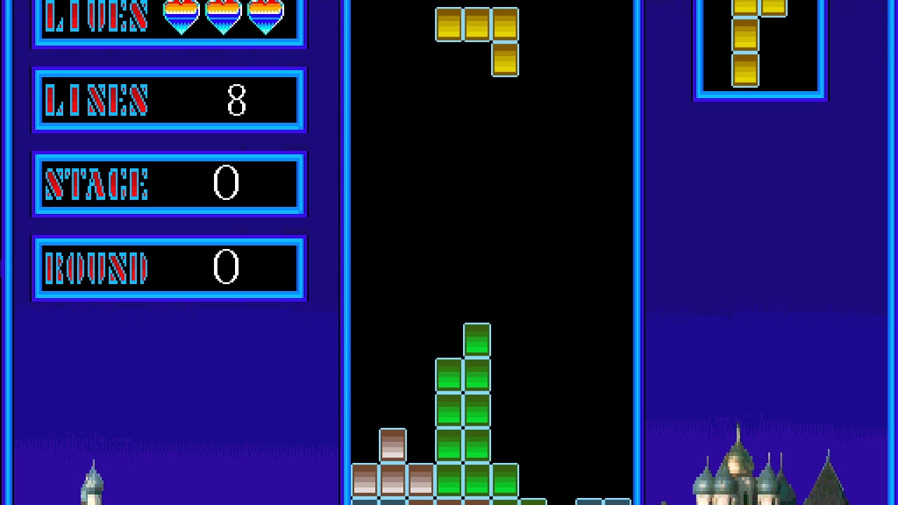Sharp X68000 Game: Tetris (1988 Bullet-Proof Software, Inc)