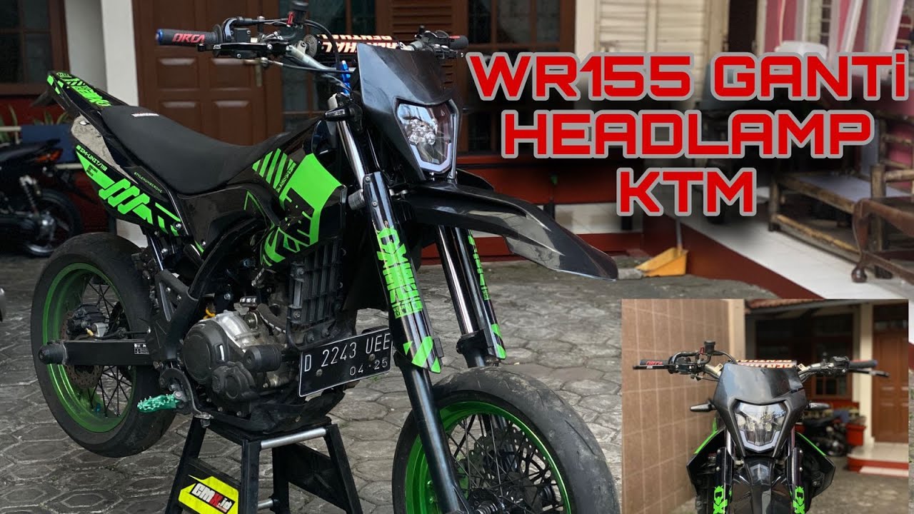 WR155 KEBO IRENG GANTI HEADLAMP KTM