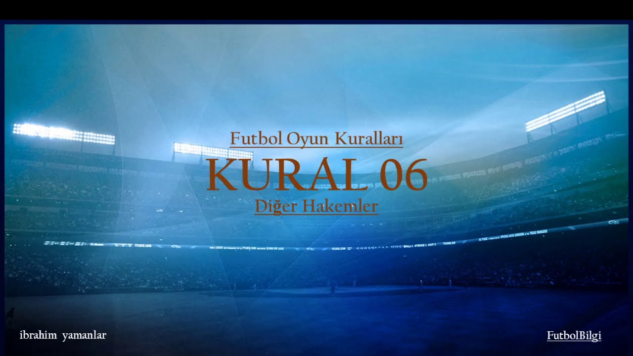 Fifa Futbol Oyun Kuralları-Hakemlerin Sorumlulukları