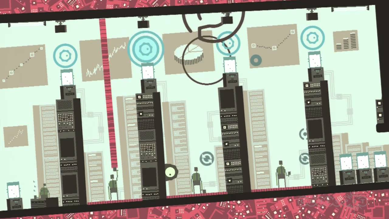 Sound Shapes - deadmau5, Pong, and Office Space Gameplay (PS3)