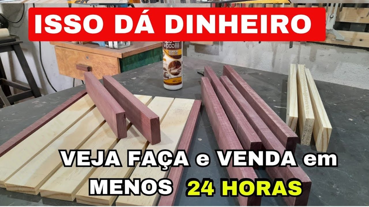 VOU TE ENSINAR A ARTE que VENDE Pra NINGUÉM TE deixar Sem DINHEIRO _Ideia Marcenaria Faça Você Mesmo