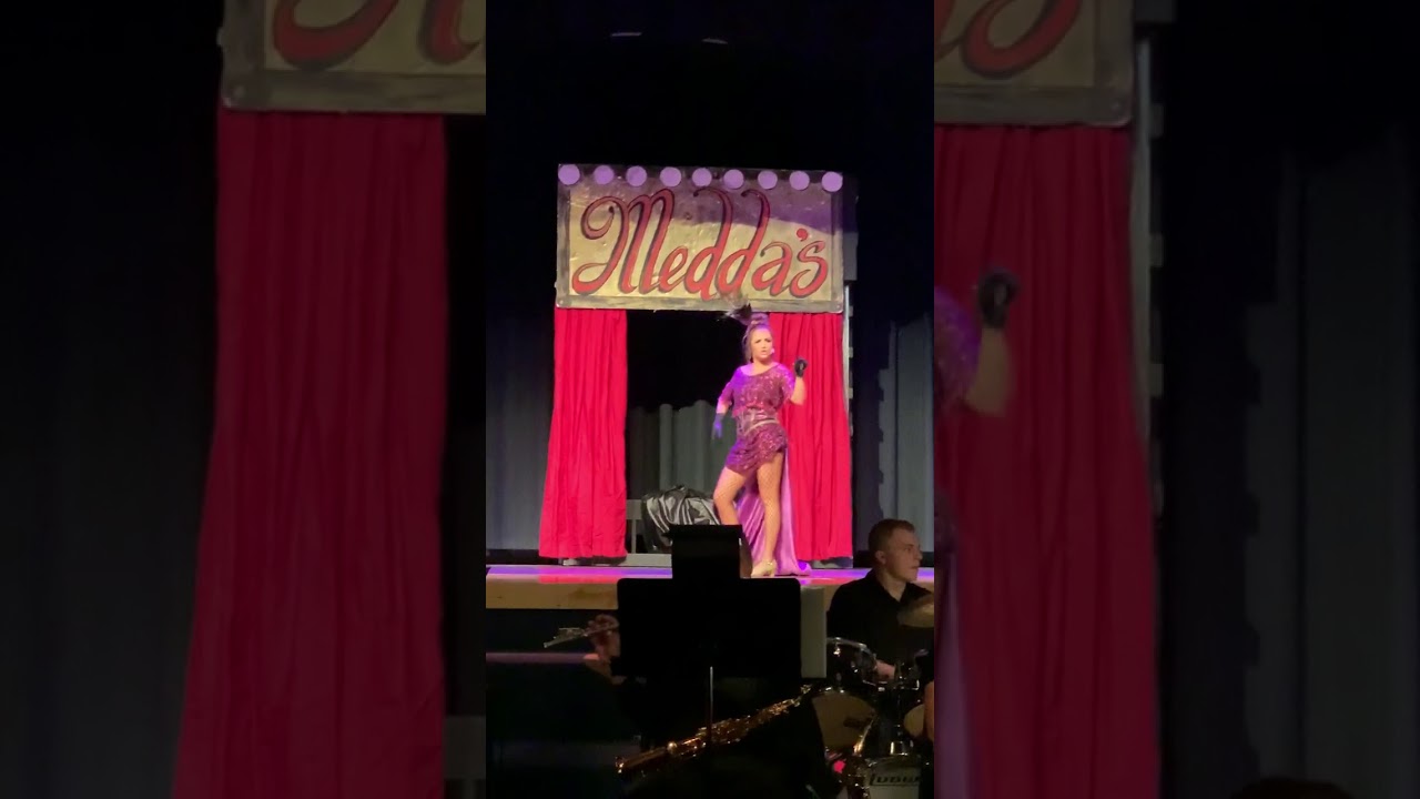 16 year old KB Richins performance as Medda Larkin, in her high-school musical, Newsies
