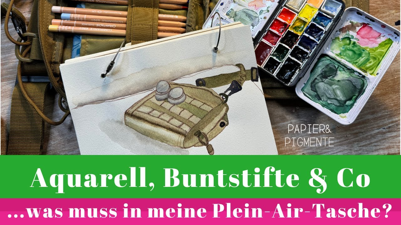 Mein Aquarell Reise-Set-up, die besten Kunstmaterialien für unterwegs?