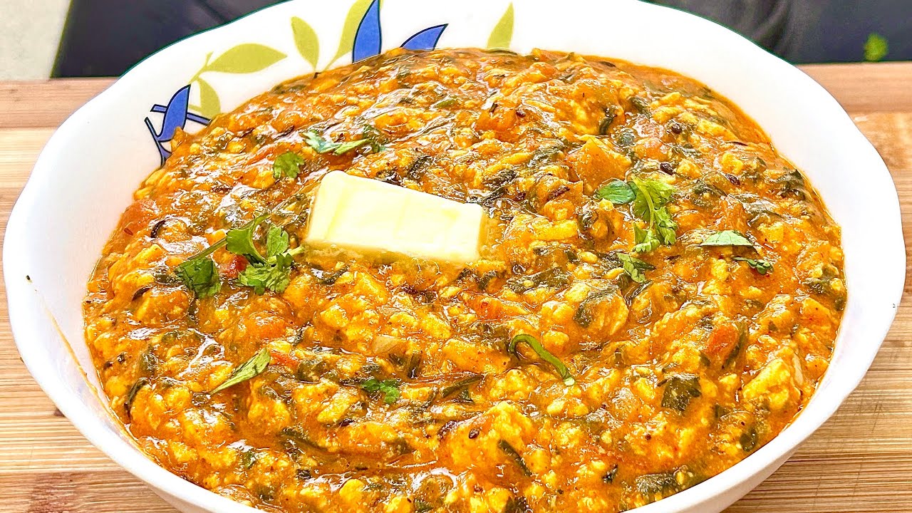 Palak paneer bhurji recipe | पालक पनीर भुर्जी रेसिपी 