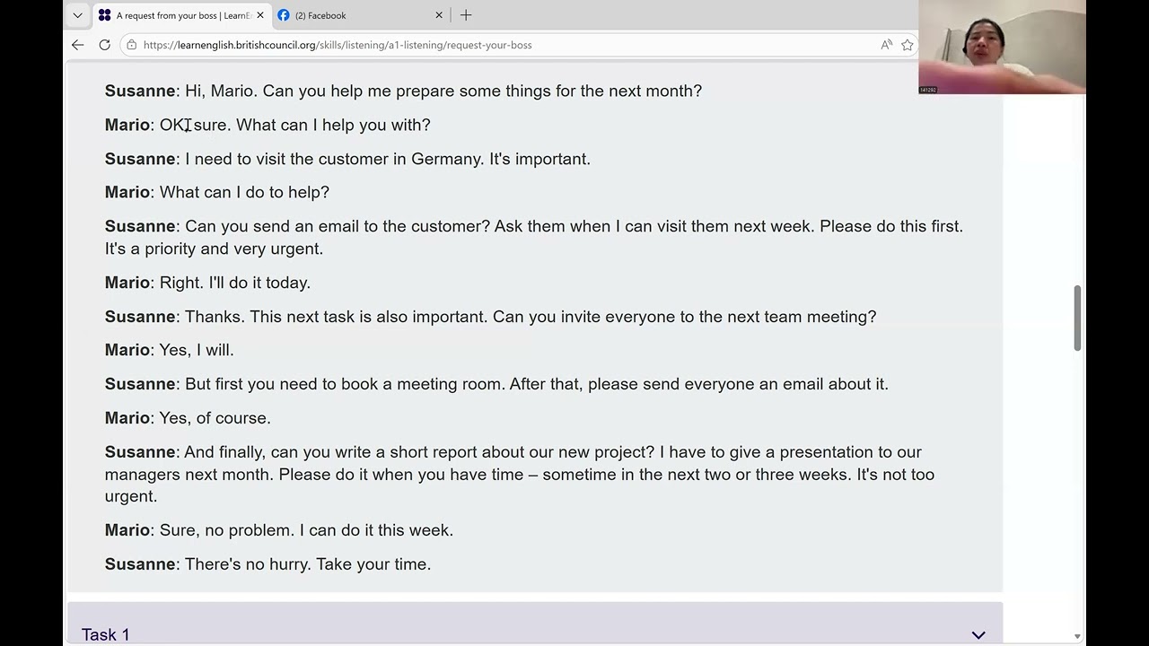 a request from your boss