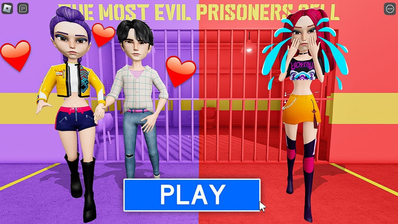JINU FALL IN LOVE WITH RUMI - Kpop Demon Hunters in BARRY’S PRISON RUN! #obby #roblox
