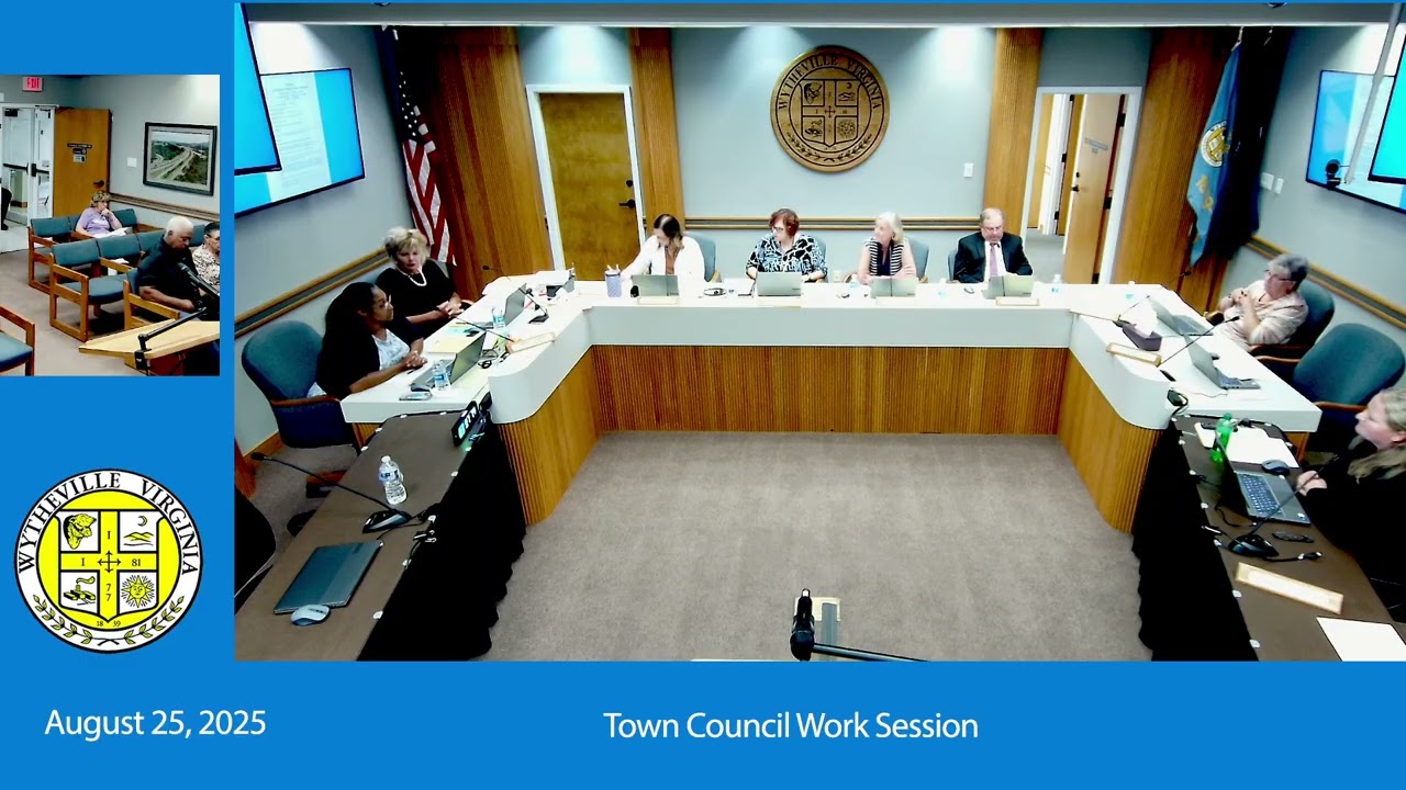 Wytheville Town Council - August 25, 2025