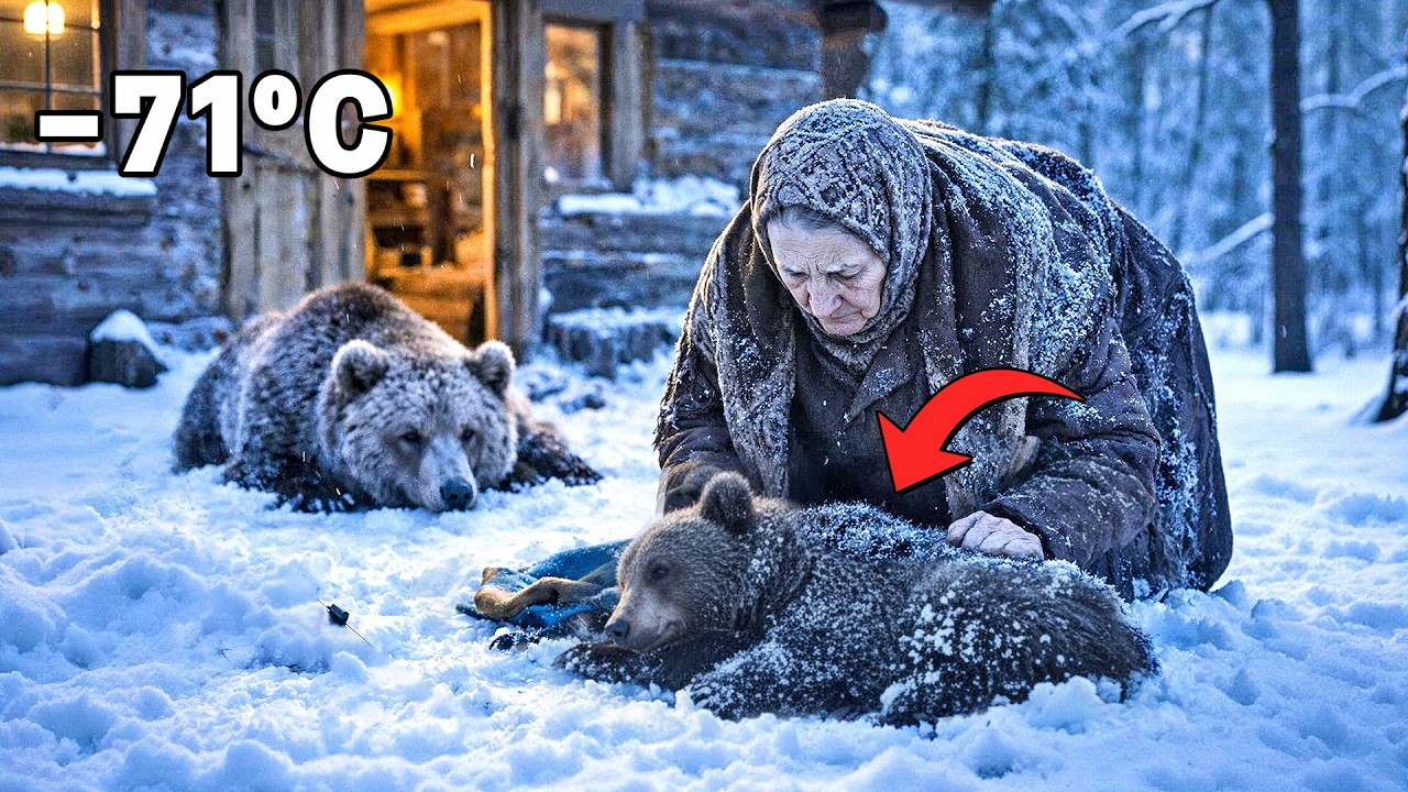 She saved a freezing bear cub... Then a miracle happened right outside her door | Yakutia, -71°C