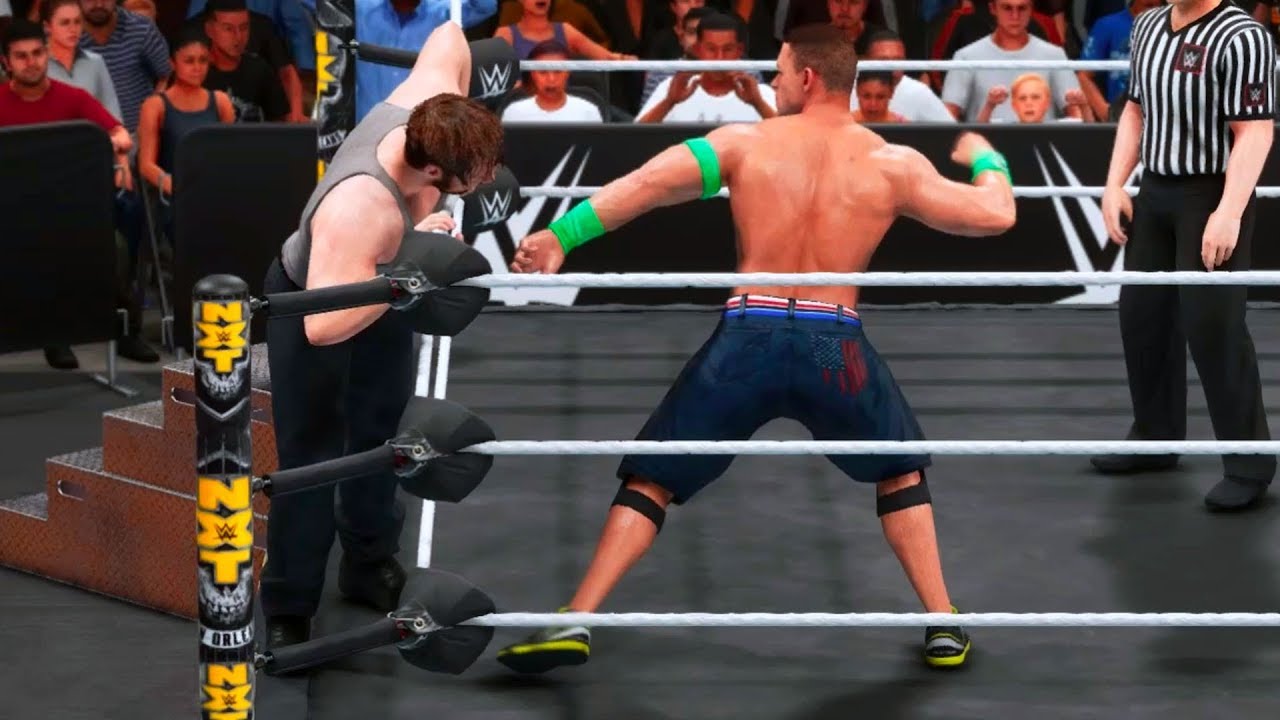 WWE 2K19 - Dean Ambrose vs John Cena - Gameplay (PC HD) [1080p60FPS]