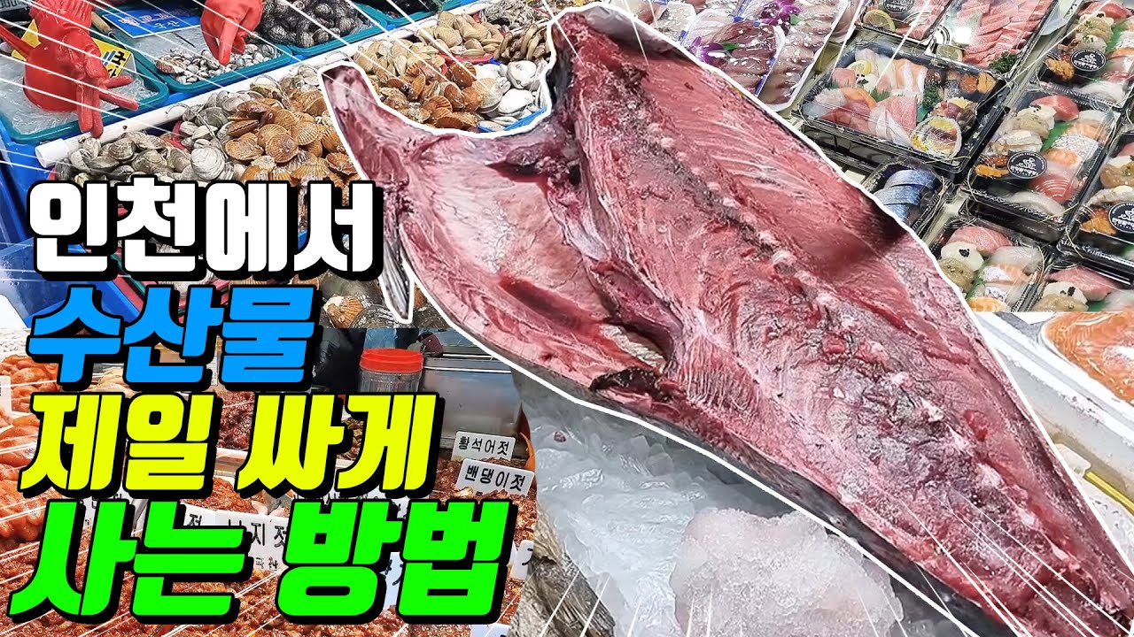 인천에서 수산물 제일 싸게 사는 방법 (연안부두종합어시장 편) 【 시장탐방 】