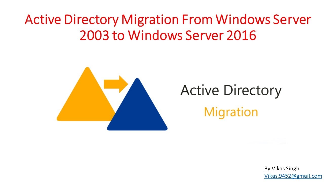 Миграция Active Directory с Windows Server 2003 на Windows Server 2016
