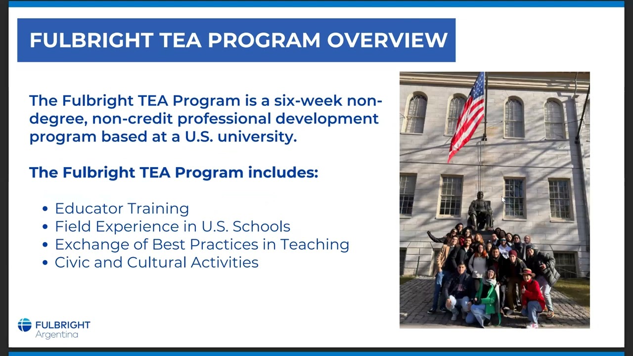 Beca Teaching Excellence and Achievement (TEA) - Charla Informativa 2027