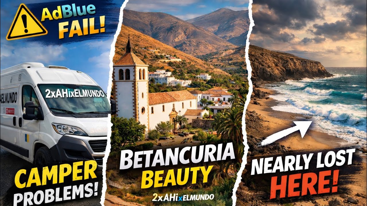 Our Camper Almost Ruined the Trip...Then Fuerteventura Surprised Us #Fuerteventura #CamperLife