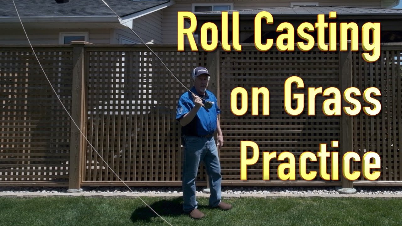 Fly Fishing and Casting: Practicing our roll casting on grass
