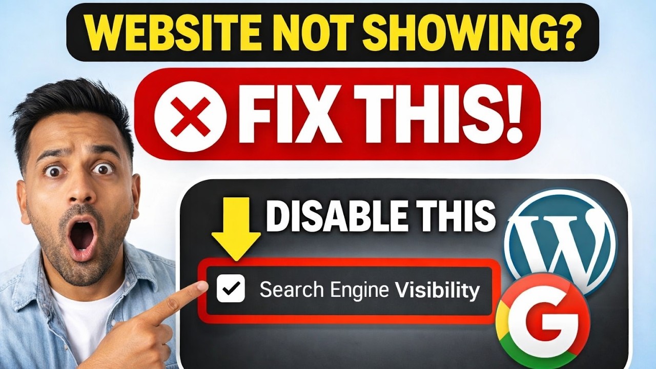 Fix WordPress Indexing Problem | Website Not Showing on Google Problem Solved