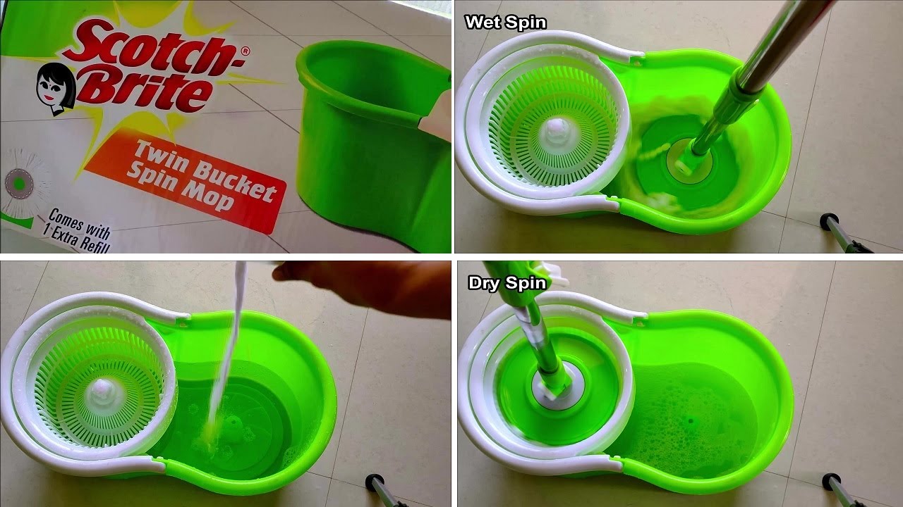Scotch Brite twin Bucket Spin Mop Unboxing & How to use with some Unknown Facts|100 % genuine Review