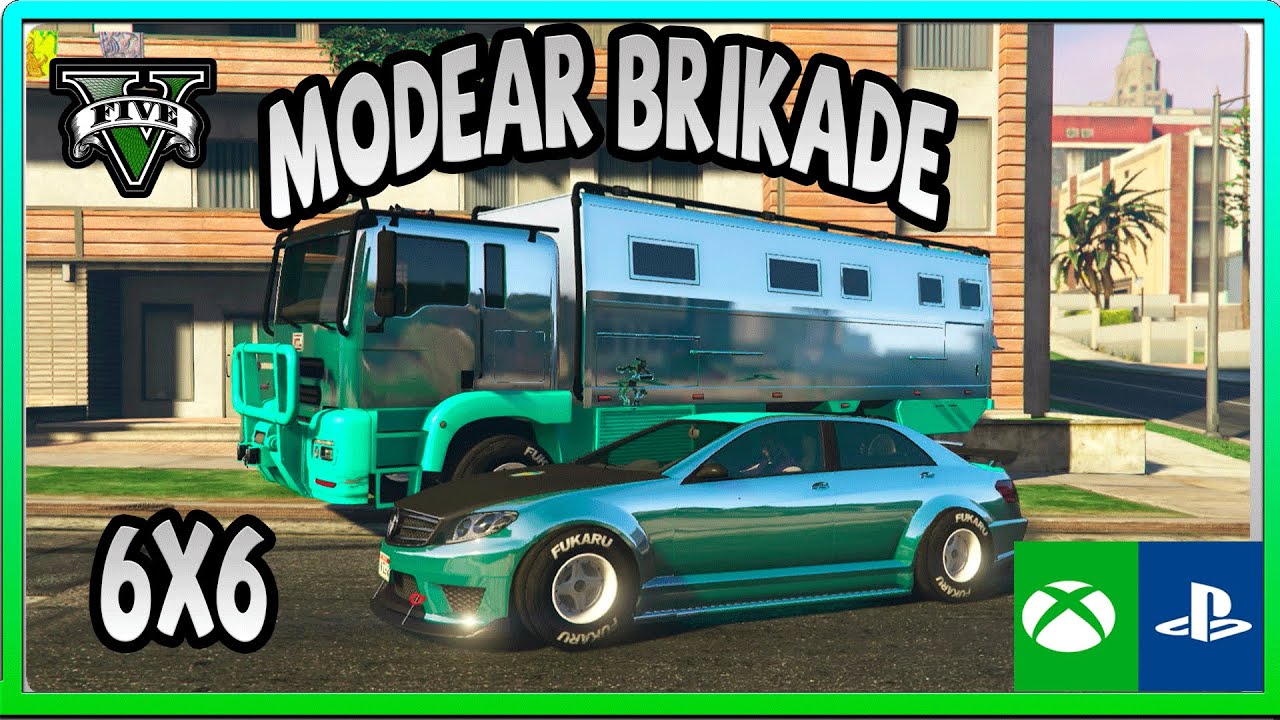 COMO MODEAR BRICKADE 6X6 FACIL Y RAPIDO EN GTA ONLINE PSN Y XBOX