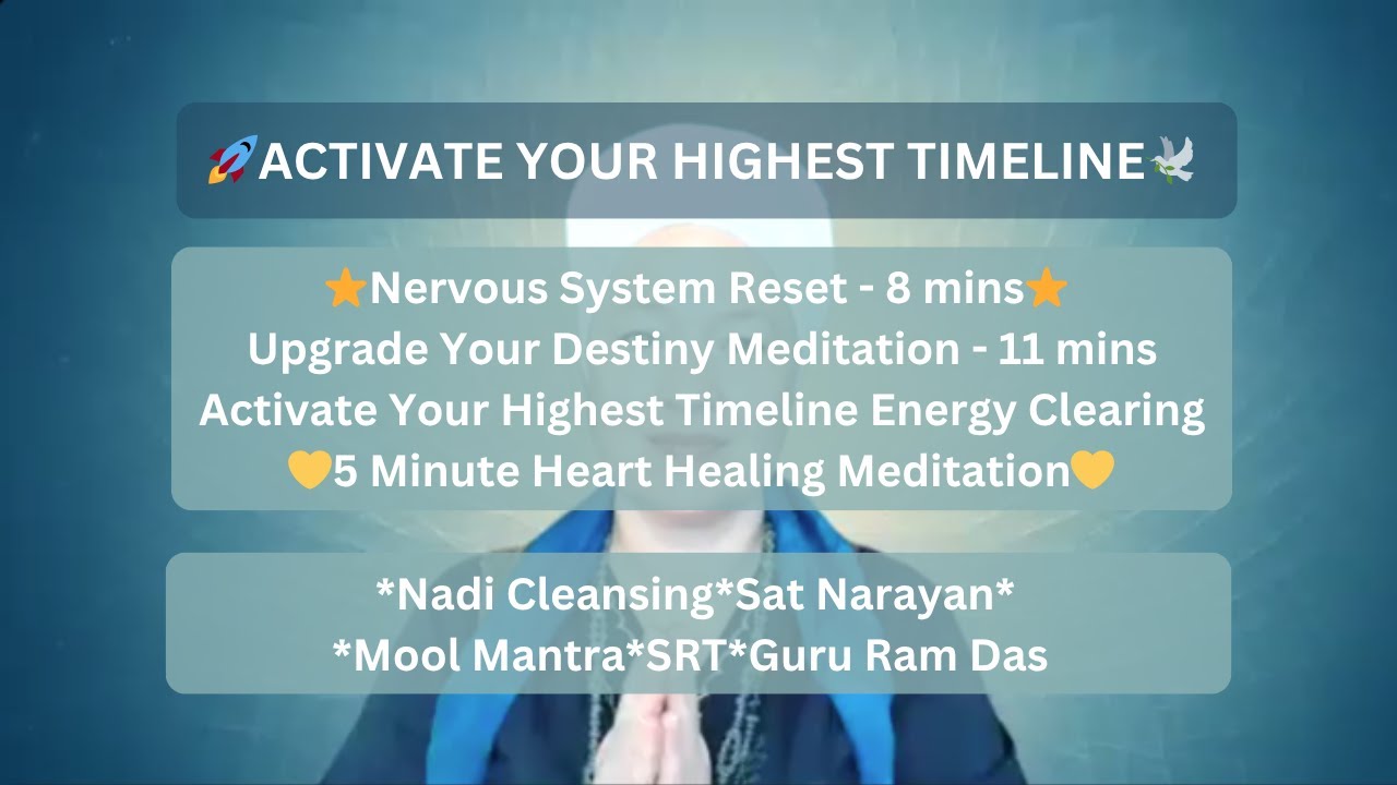 💛Energy Clearing.Nadi Cleansing+Sat Narayan. Mool Mantra. SRT Resistance. Heart Healing Guru Ram Das