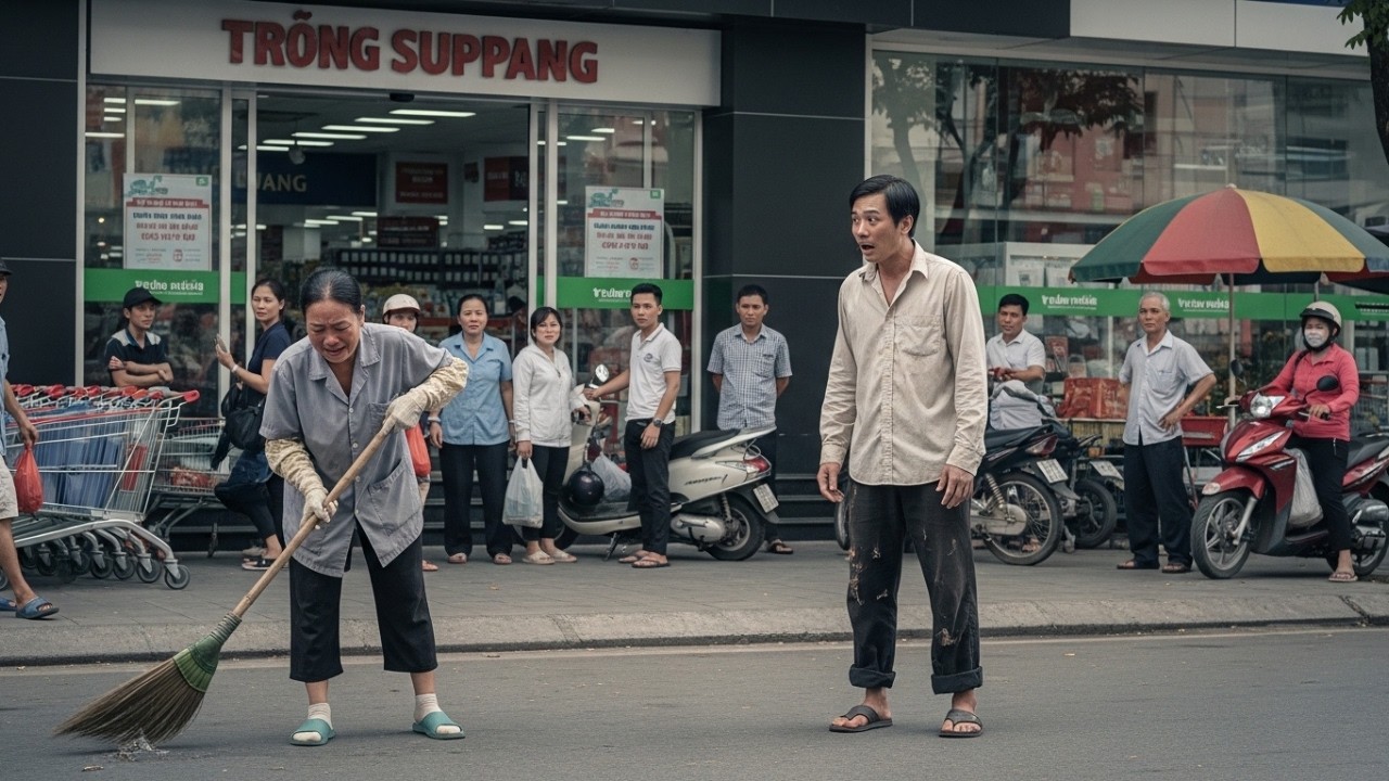 CEO cải trang giữa đêm, thấy cô lao công khóc — Sự thật gây chấn động toàn công ty.