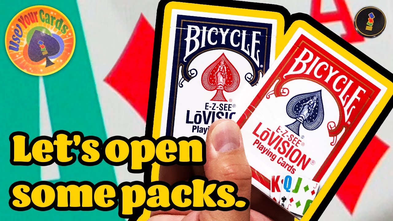Don't let your eyes deceive you! These cards are fresh! Bicycle E-Z-SEE LōVision Playing Cards!