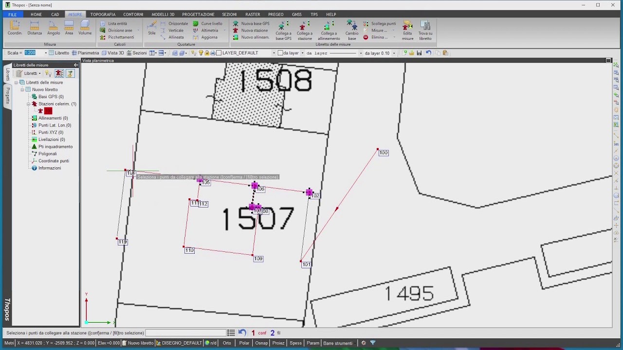 Libretto delle misure da file CAD
