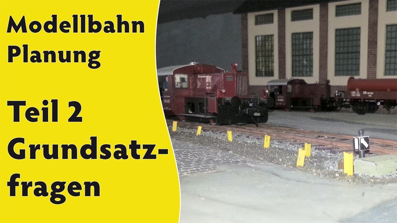 Modellbahn: Planung Teil 2 - Grundsatzfragen