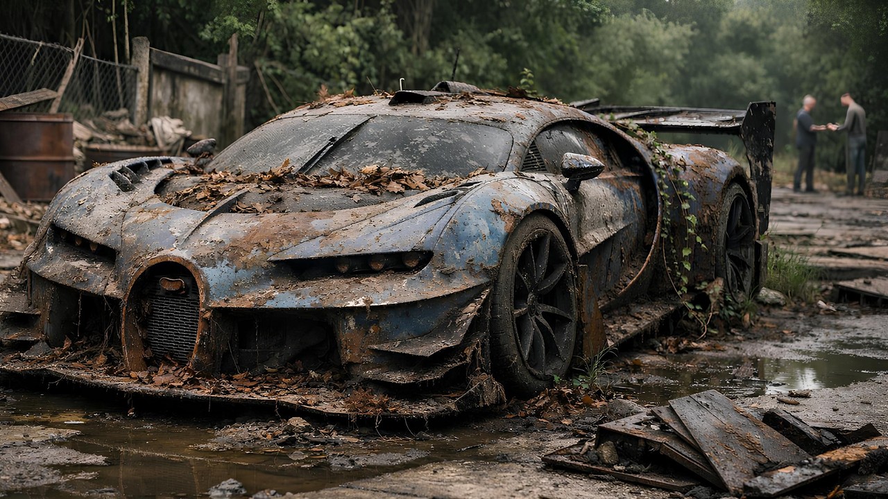 ASMR Car Restoration! Full Restoration of a Bugatti Vision Gran Turismo from Total Disrepair to New