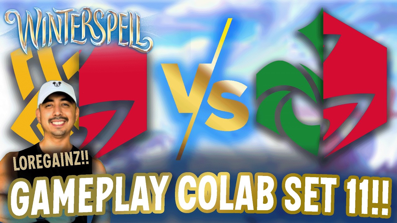[WINTERSPELL] DISNEY LORCANA LoreGainz Colab Gameplay! Emerald Ruby vs Amber Ruby Spice Off