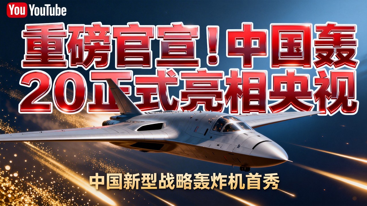 轰20正式亮相央视！中国空军补齐三位一体核打击终极拼图#軍事科普 #軍事戰爭 #漲知識