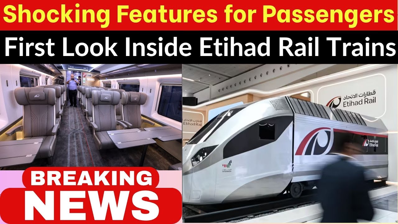 First Look Inside Etihad Rail Trains | 3 Classes & Comfort Revealed