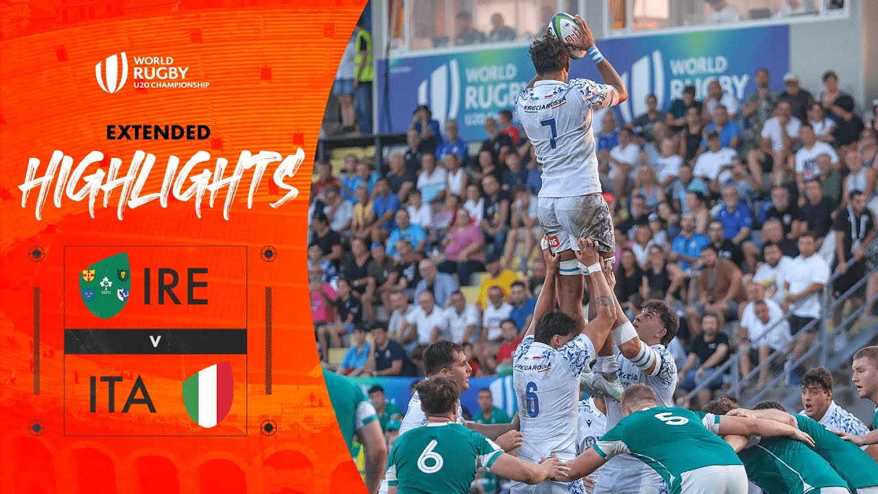 Final Minute DRAMA 🤯 | Ireland v Italy | World Rugby U20 Championship | Extended Highlights
