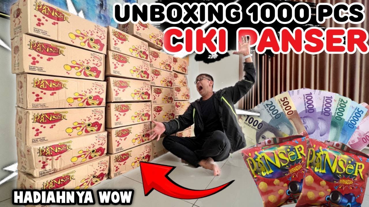 PERTAMA DI DUNIA !! UNBOXING 1000 PCS SNACK PANSER
